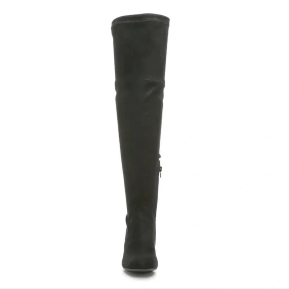 Wide Calf Chic Black Knee-High Boots